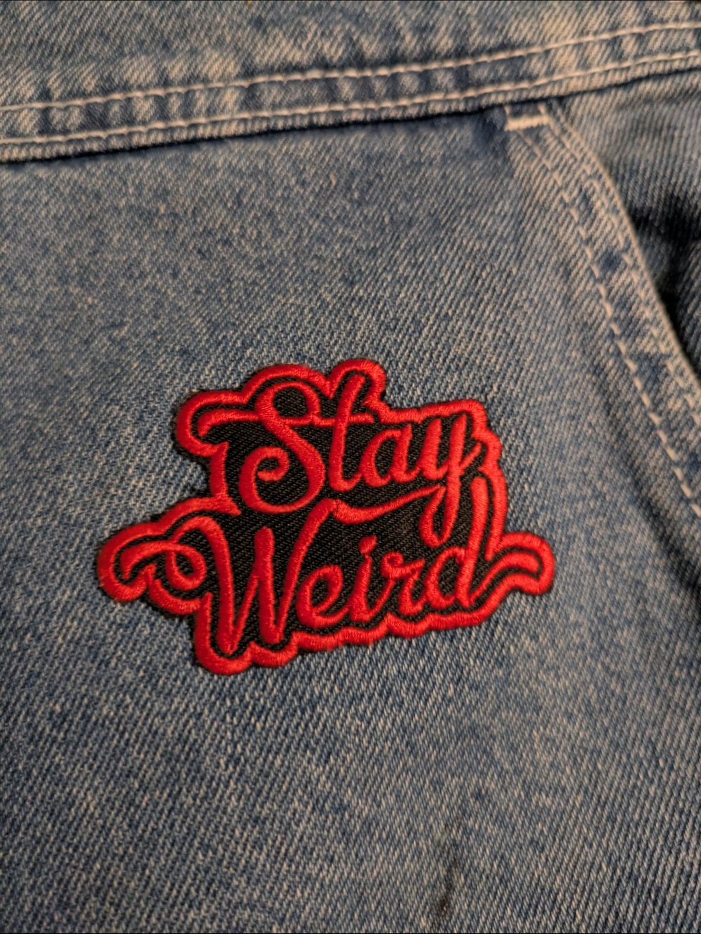 Vans Blue Denim Patchwork Overalls - Picture 5 of 10